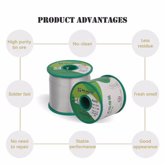 Sn-0.7cu Smokeless Lead Free Cored Solder Wire